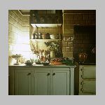 Kitchen stove cupboard detail