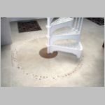 Foot of circular stairs
